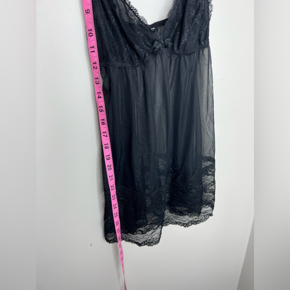 Lace and mesh, sexy nightgown, chemise, babydoll lingerie. Small. - Picture 5 of 6